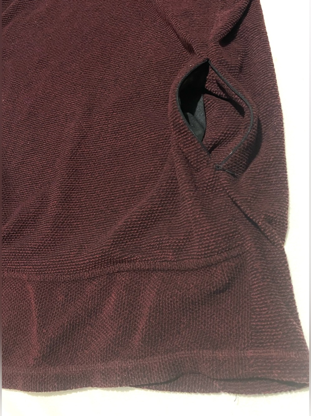 44 Degree North Women’s Hooded Button Pullover Long Sleeve Sweatshirt - Burgundy - Picture 11 of 16